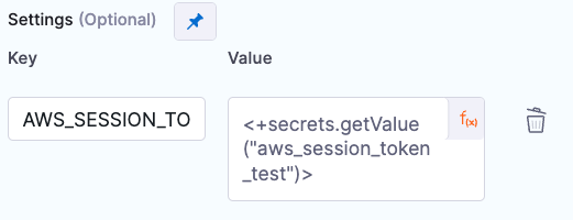Add AWS_SESSION_TOKEN to enable session-based authentication