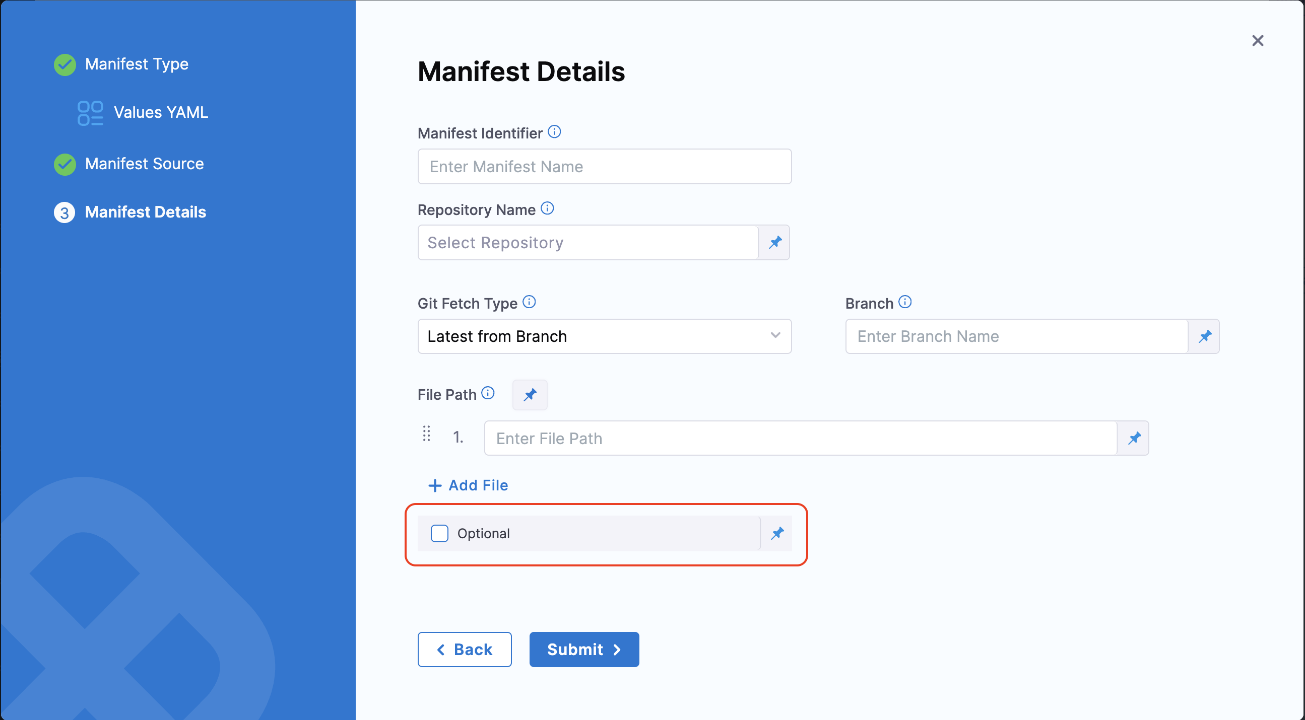 Optional override file support